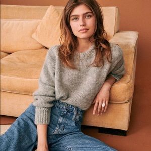 Last chance! Sezane chuck jumper sweater grey marl